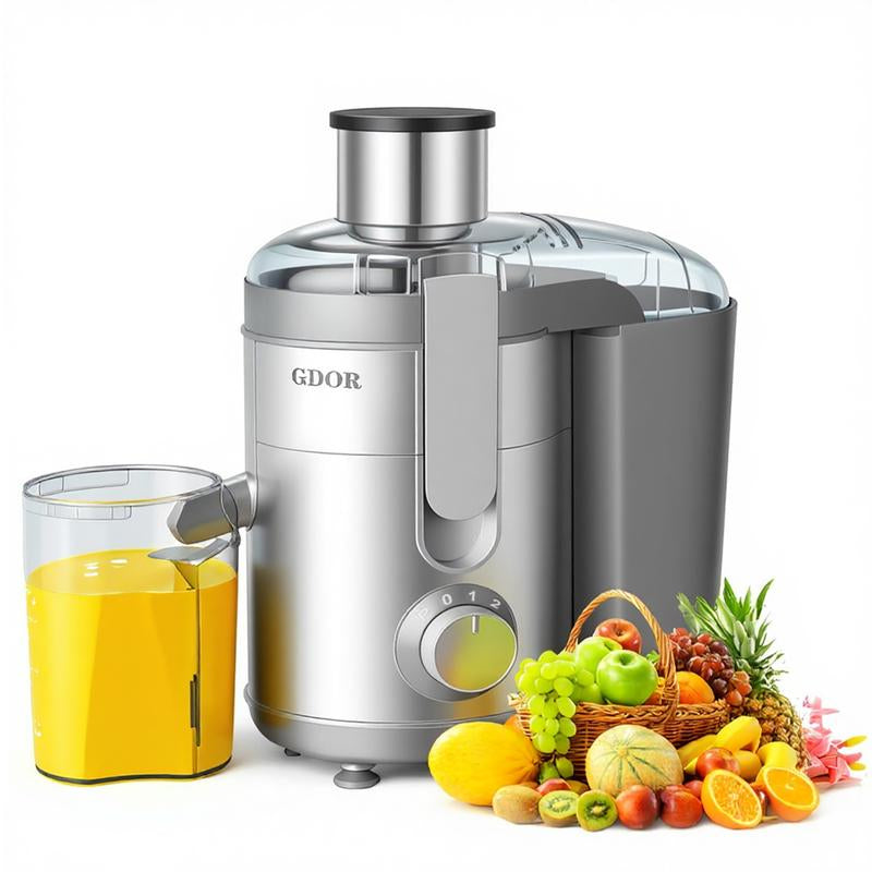 800W Juicer with 3" Wide Feed Chute, Titanium Blades & Dual Speeds — Easy Juice Extractor for Fruits & Veggies - Kiki of DC Styles Store