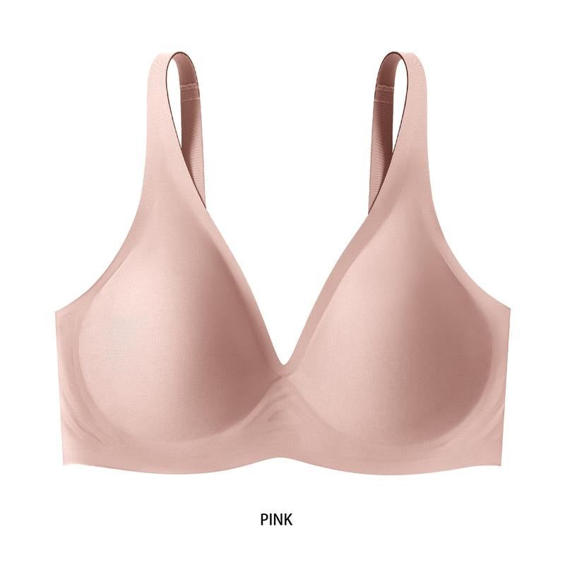 Werena V-Neck Wireless Bras for Women Seamless No Underwire Bra Comfortable Everyday Wire-Free Bras - Kiki of DC Styles Store