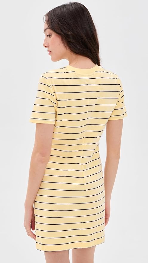 STAUD Women's Wade Striped Cotton Jersey Mini Dress - Monday Stripe Kiki of DC Styles Store