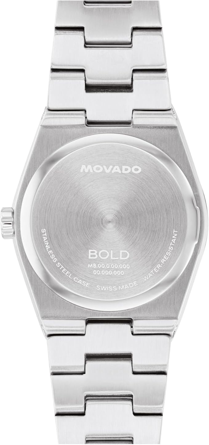 Movado Women's Bold Quest Mini Swiss Quartz Stainless Steel Watch (28mm Mid-Grey Dial) Movado