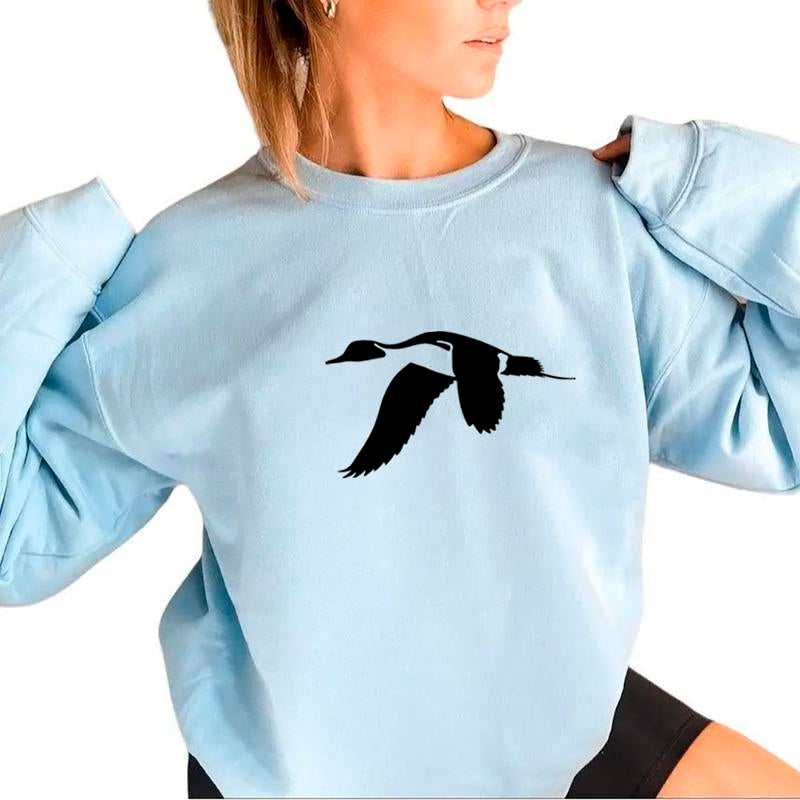 Vintage Mallard Duck Logo Minimalist Sweatshirt Pullover, Unisex Duck Hunting Season T-Shirt, Hoodie Cotton - Kiki of DC Styles Store