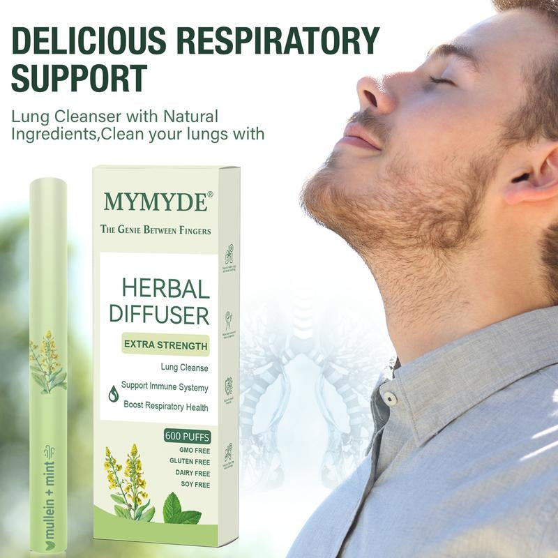 MYMYDE Thyme and Mint Extracts for Lung Detoxification and Oral Air Freshening, Herbal Diffusion Pen Relaxation Stick Solution Plant-Based Diffusion Pen with Mint Thyme - Kiki of DC Styles Store