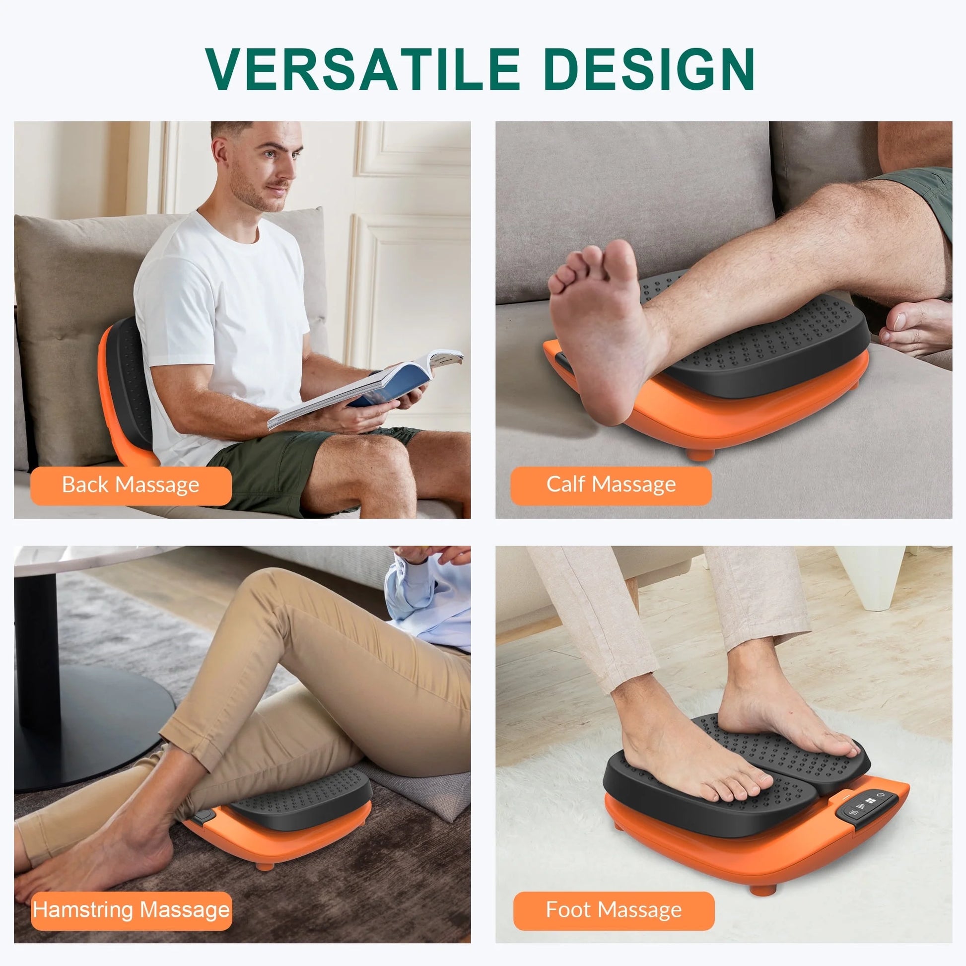 Foot Massager with APP Control, Vibration Foot Massager for Blood Circulation, up to Size 13, Father'S Day Gifts