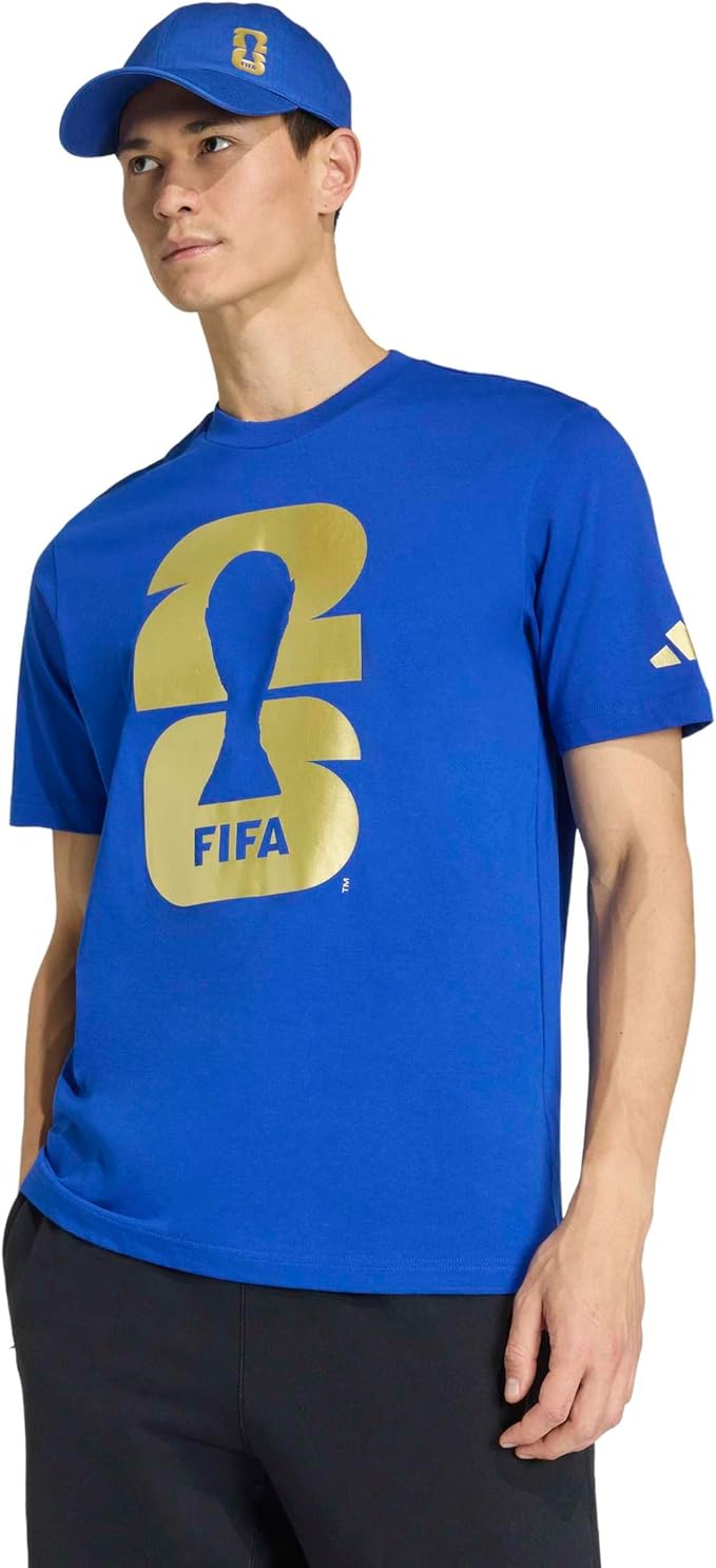 Adidas Men's FIFA World Cup 2026 Graphic T-Shirt – Official Tournament Fan Apparel Kiki of DC Styles Store