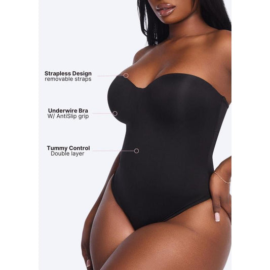 Brasculpt Strapless Bodysuit Thong - Kiki of DC Styles Store