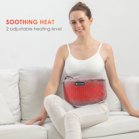 Heating Pad with Massage for Back Relief, Waist Belt with Heat for Lumbar Pain, Gifts