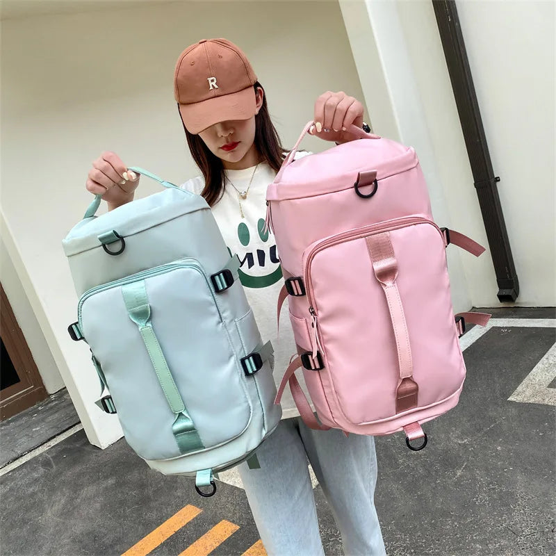 Fashion Sports Swimming Bag Dry Wet Separate Independent Shoe Warehouse Large Capacity Backpack Travel Bag Casual Luggage Bag