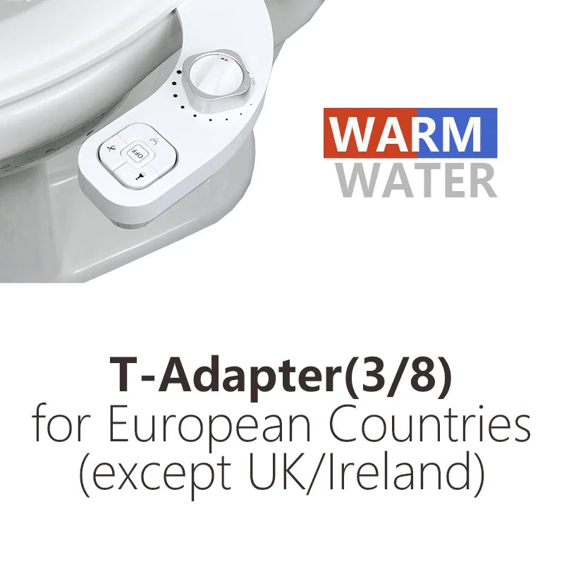 Bidet Hot and Cold Bidet Left Handed Bidet Warm Water Bidet for Toilet Seat Bidets Sprayer Two Nozzles Self Cleaning - Kiki of DC Styles Store