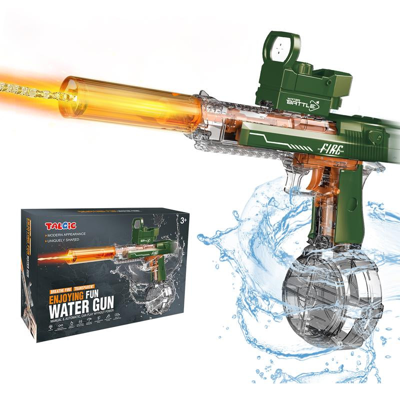 Talgic Multiplayer Team Game Toys Electric Automatic Water Machine Powerful, 32 Feet Shooting, Colored Lights, Summer Outdoor Swimming Pool Water Toy for Adult / Kids Aged 4 5 6 7 8+ - Kiki of DC Styles Store