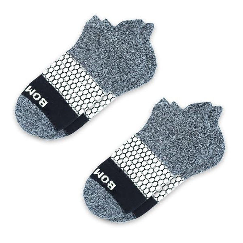 3-5 Pack Bombas Tri-Block Honeycomb Ankle Support Solid Socks for Women, Men / Multi Colors Unisex Running Socks, Seamless Toe, Compression Socks