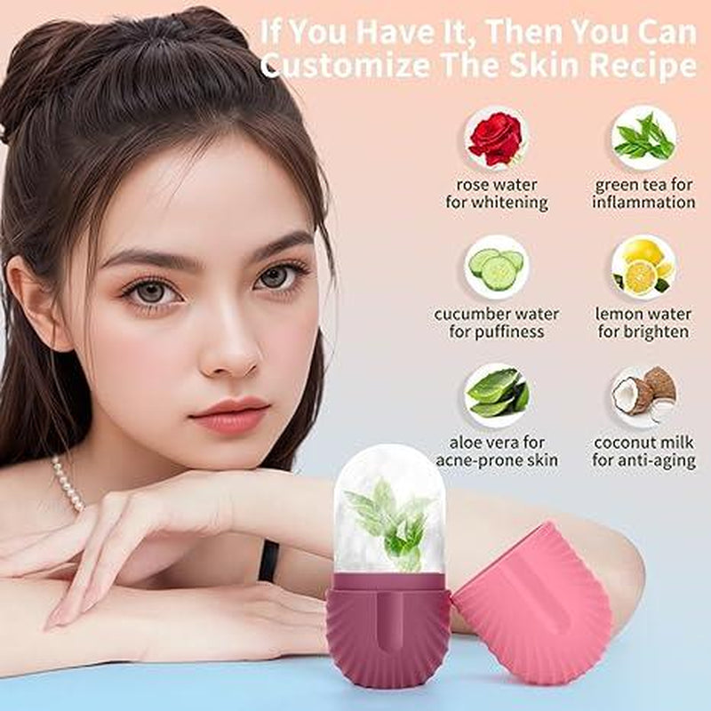 Ice Roller,Used for Facial and Eye Ice Rolling, Facial Massager, Ice Roller Mold Block，Outdoorfun Skincare Cleansing Derma Roller Men Mint - Kiki of DC Styles Store
