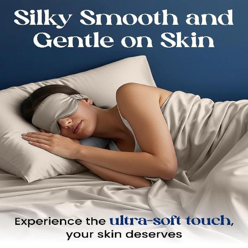 SLEEPHORIA 4 PC Cooling Sheets California King Size Bed Set - Temperature Regulating Bedding for Hot Sleepers - Deep Pocket Cooling Bed Sheets for Night Sweats and Comfort (Beige) - Kiki of DC Styles Store