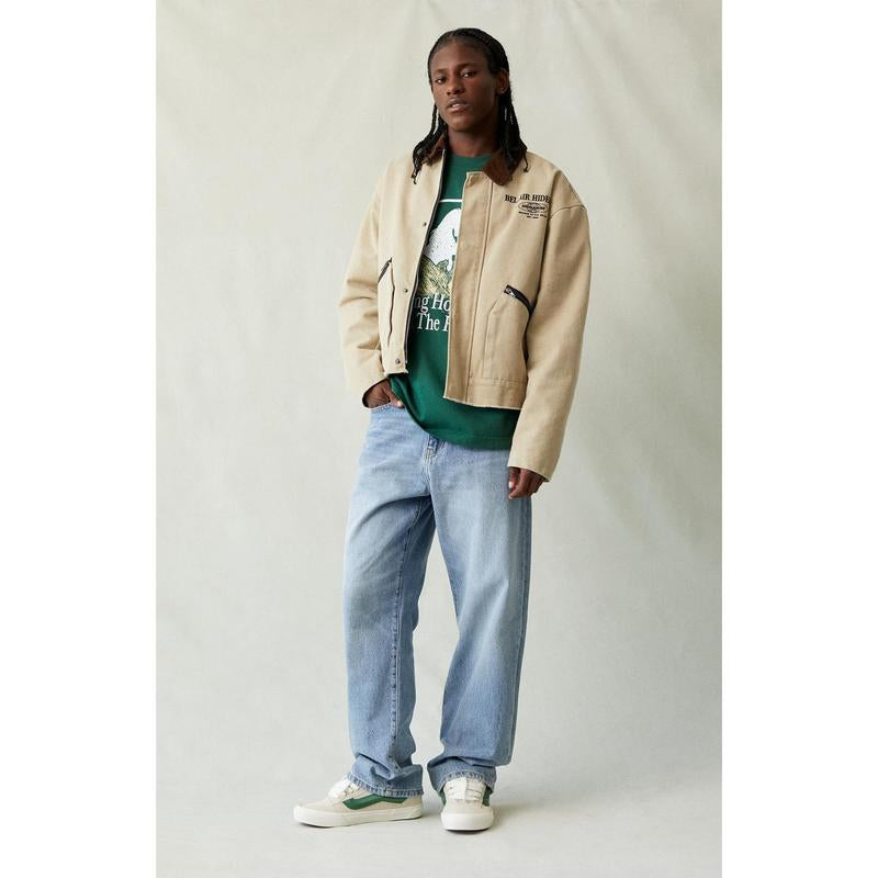 Pacsun Men's Dylan Relaxed Fit Jeans in Medium Indigo
