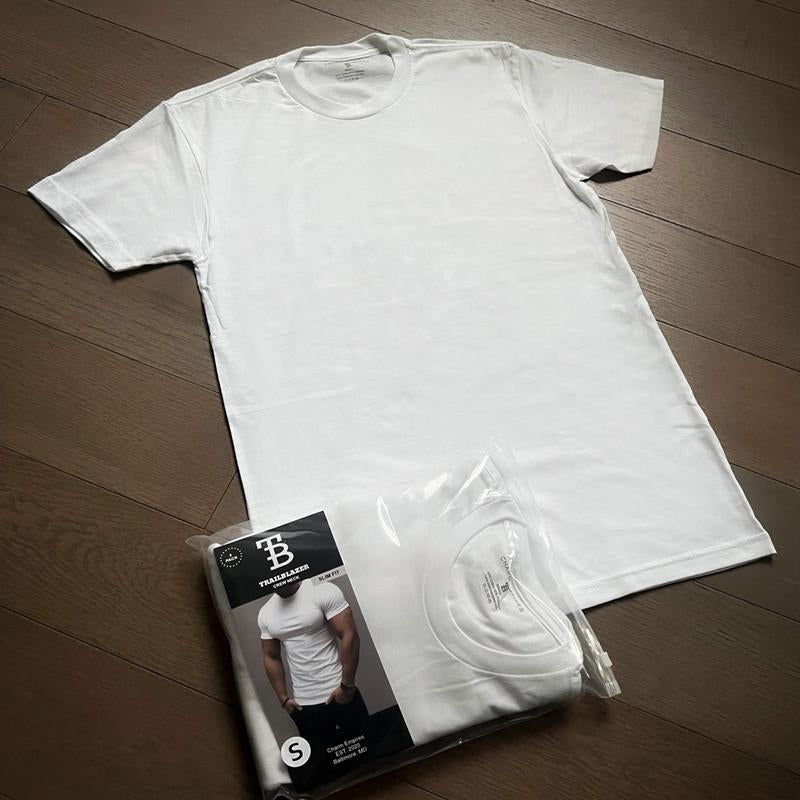 Elevate Your Everyday Style with the TRAILBLAZER Slim Fit Crewneck T-Shirts - Classic White and Black (3-Pack)