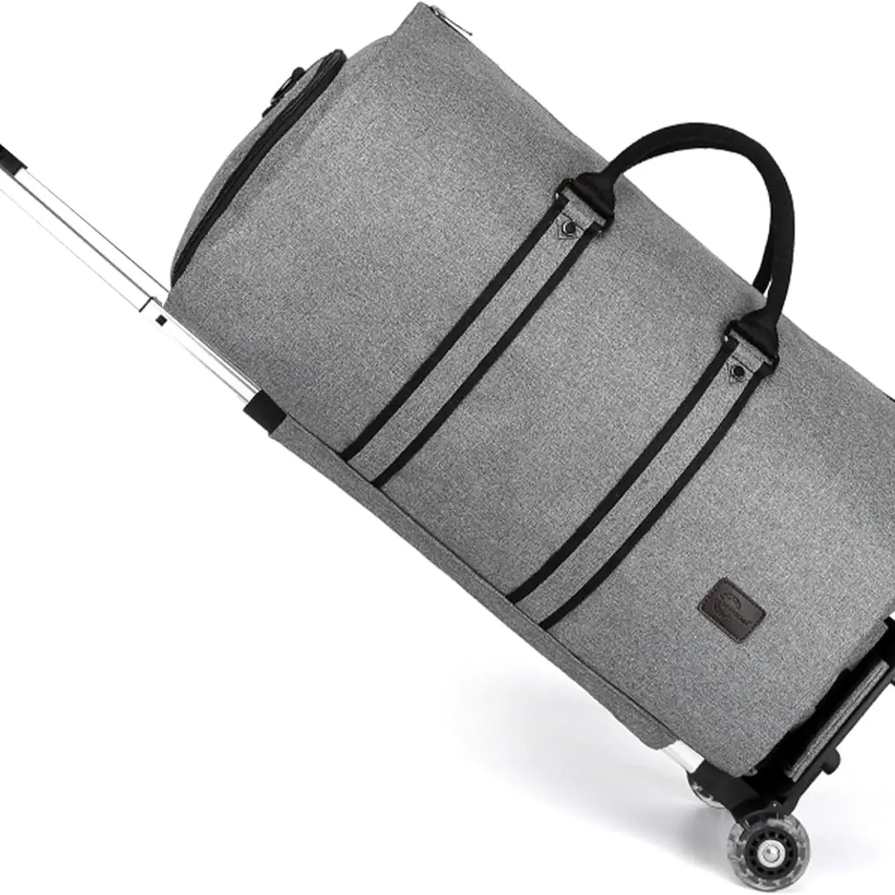 Travel in style with the SEYFOCNIA Pink PU Leather Rolling Garment Bag! Perfect for weekend getaways, this unisex expandable duffle bag is a must-have for your TikTok holiday haul! 🌟🧳✨