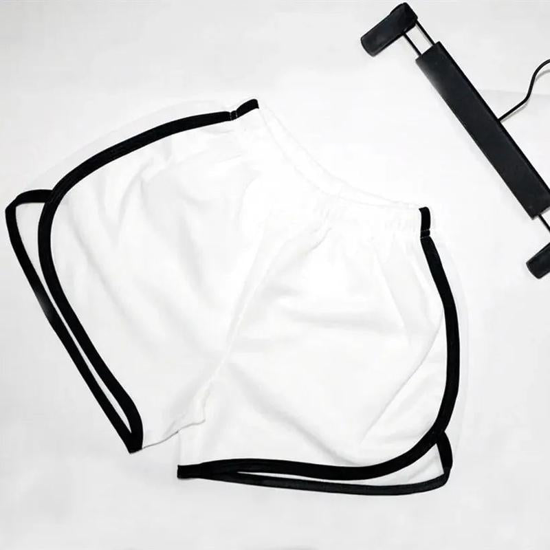 Stylish High-Waisted Elastic Shorts for Women - Quick Dry, Comfortable Fit for Summer Leisure and Fitness