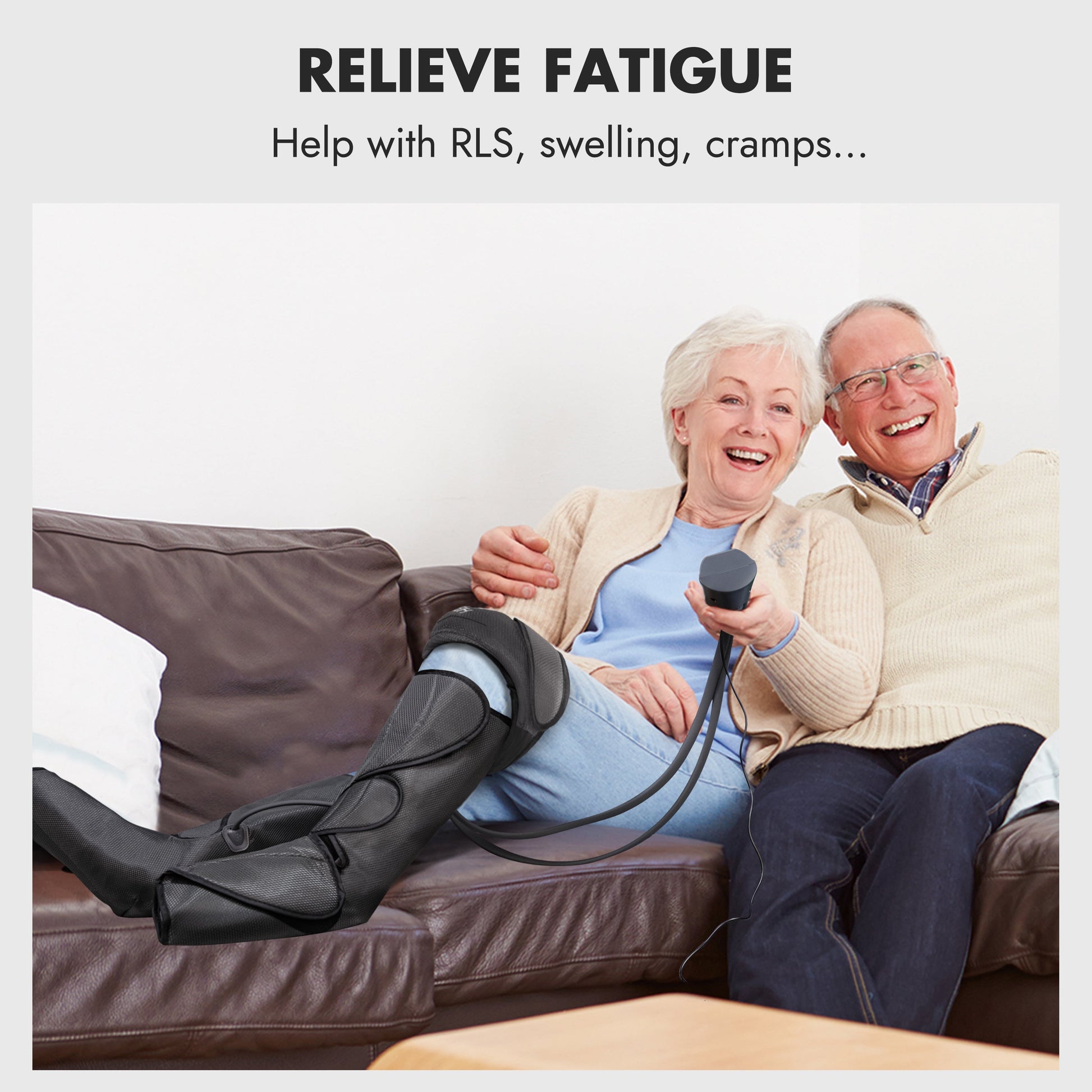 Leg and Foot Massager for Circulation with Knee Heat, Handheld Controller with Multiple Massage, for Relaxation Muscles FSA/HSA Eligible