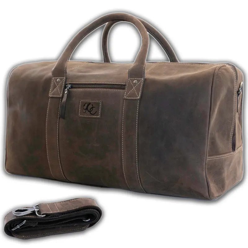 Luxury Leather Weekend Bag - Your Stylish Companion for Every Adventure Auto DS
