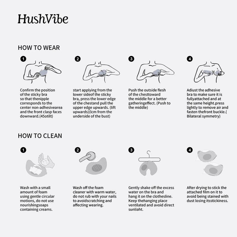 Invisible Push-Up Sticky Bra - Seamless, Comfortable & Strapless for Ultimate Support in Dresses & Bridal Wear - Kiki of DC Styles Store