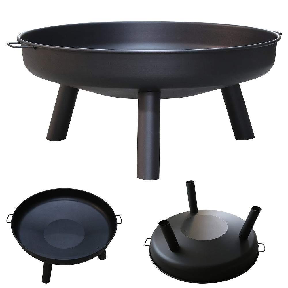 Outdoor Metal Fire Pit Bowl with Handles & Legs - Kiki of DC Styles Store