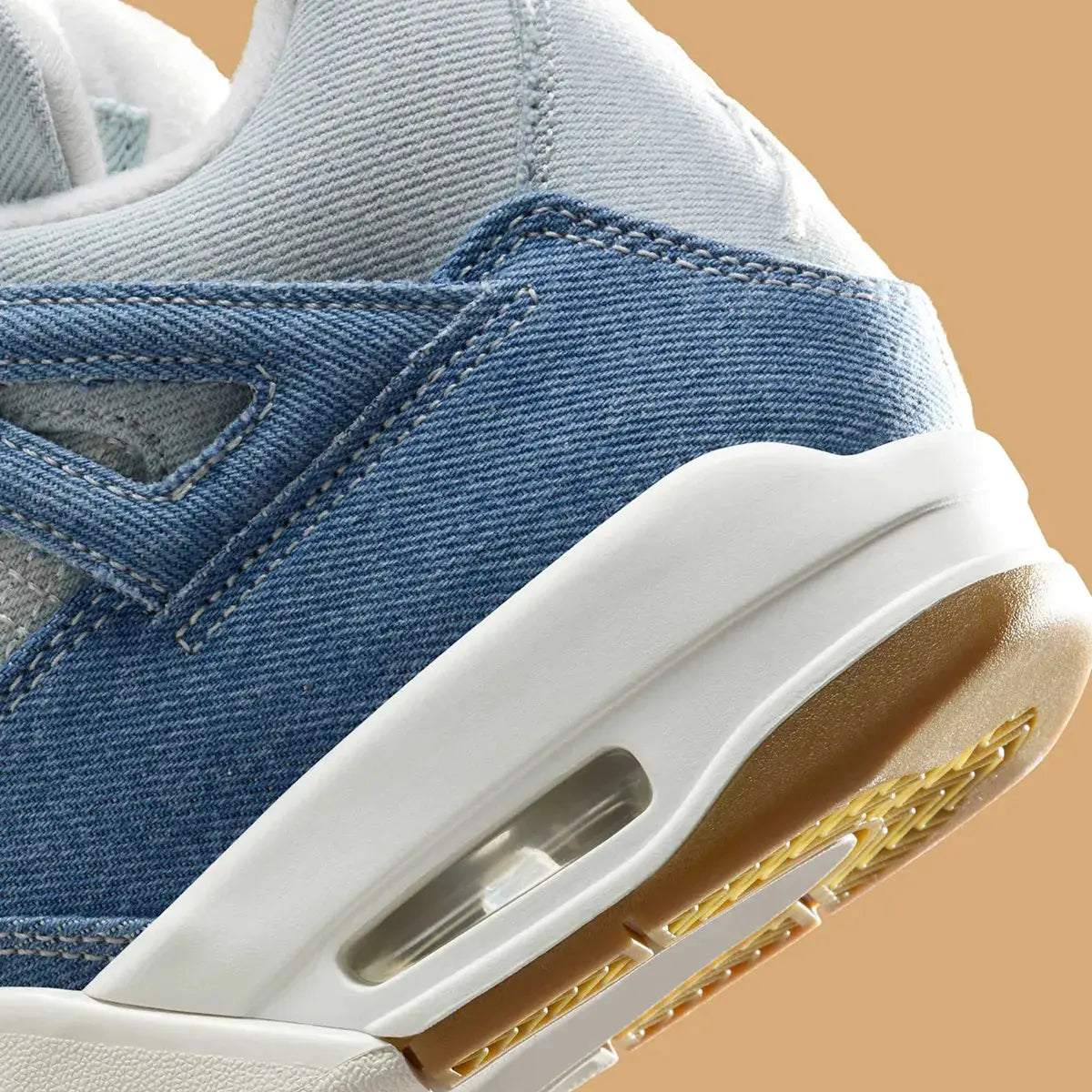 Elevate Your Style with Women's Air Jordan 4 Denim Sneakers - Trendy Blue Jean Design for Fashion-Forward Athletes