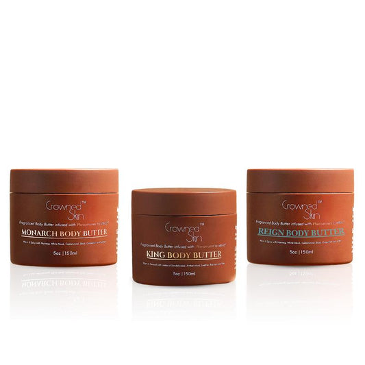 Experience Luxurious Hydration with the King, Reign and Monarch Body Butter Set - Your Ultimate Moisturizer for Radiant Skin - Kiki of DC Styles Store
