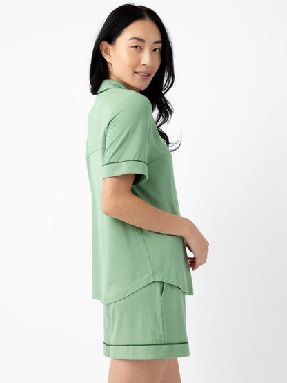 Luxurious Women's Bamboo Stretch-Knit Short Sleeve Pajama Set - Perfect for Cozy Nights! - Kiki of DC Styles Store
