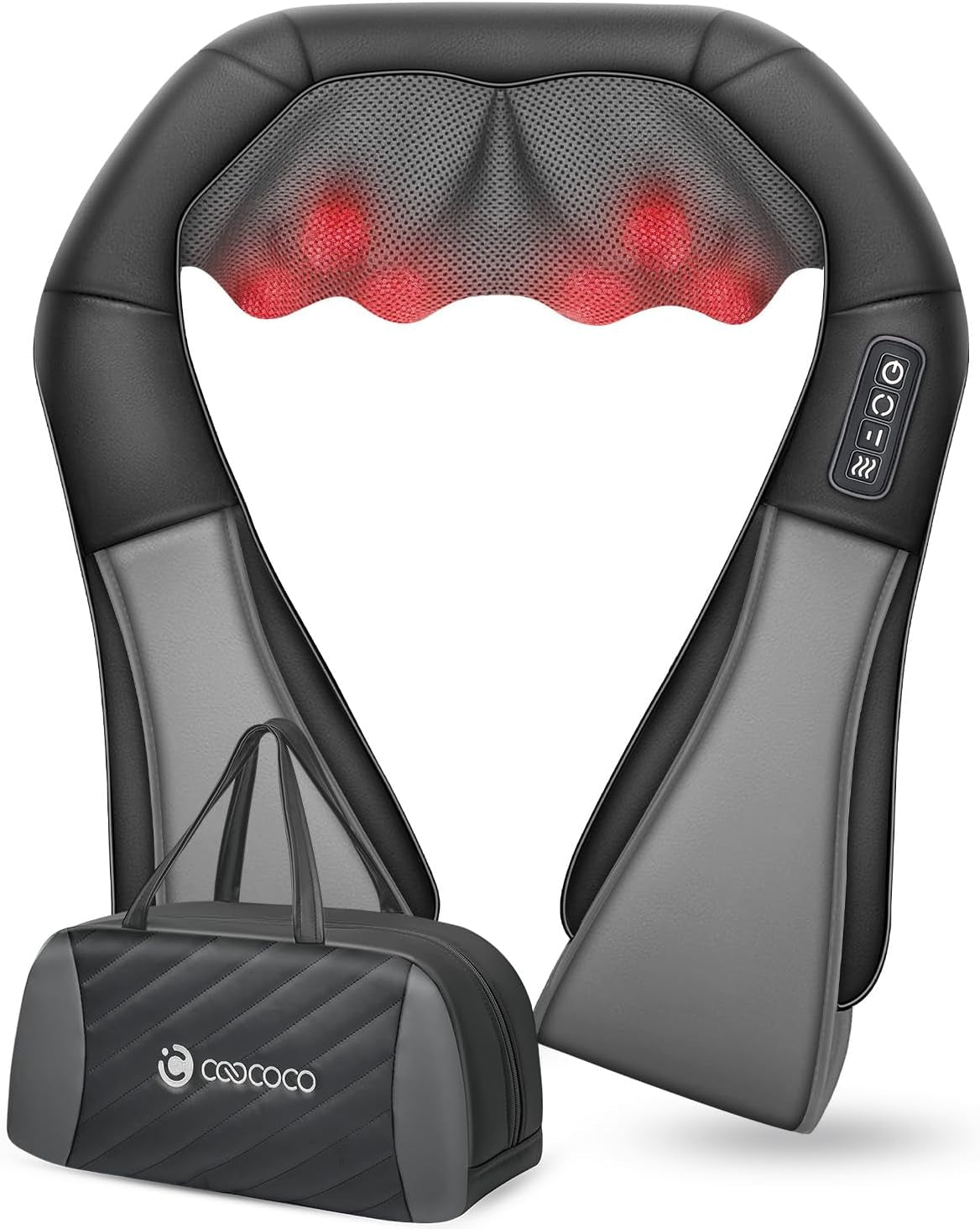 Shiatsu Neck Massager -4D Kneading Back Massager with Heat, FSA HSA Eligible, Birthday Day Gifts for Dad/Women/Men, Deep Kneading Electric Massage Pillow, Massagers for Back and Neck Shoulder - Kiki of DC Styles Store