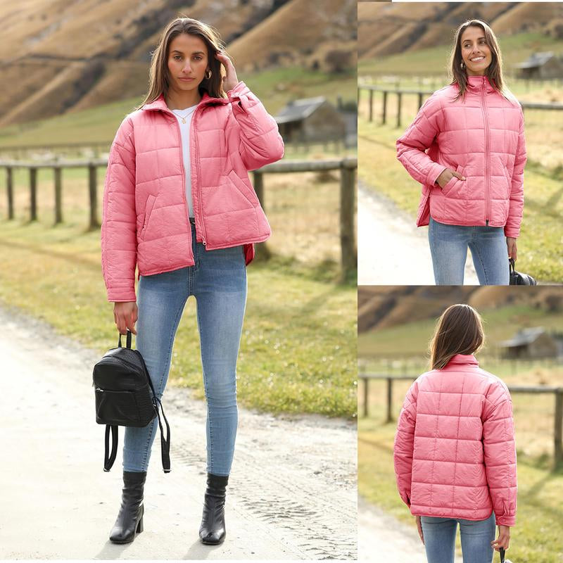 Ommig Women'S Oversized Quilted Lightweight Puffer Jackets Casual Padded Coat with Pockets - Kiki of DC Styles Store