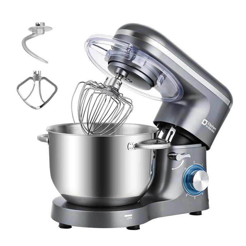 Kitchen in the Box 660W Tilt-Head Stand Mixer | 6.5QT Stainless Steel Bowl, 6-Speed Electric Food Mixer - Kiki of DC Styles Store