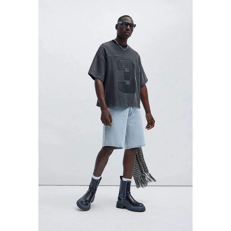 Kyle Black Wash Oversized Tee - Ultimate Comfort & Style