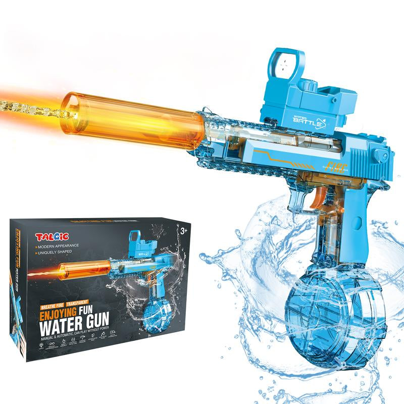 Talgic Multiplayer Team Game Toys Electric Automatic Water Machine Powerful, 32 Feet Shooting, Colored Lights, Summer Outdoor Swimming Pool Water Toy for Adult / Kids Aged 4 5 6 7 8+ - Kiki of DC Styles Store