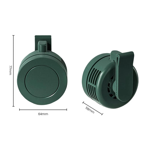 Portable Belt Clip On Fan 3 Speed Mini Summer Outdoor Cooler Totally Waist Clip Fan USB Rechargeable Pocket Fan 360 Degree
