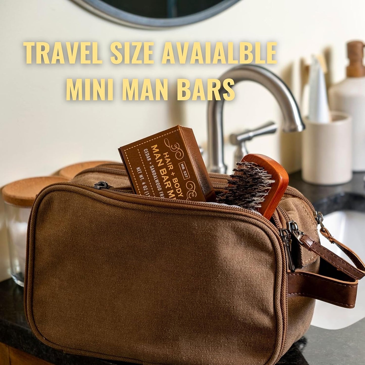 San Francisco Soap Co Man Bar 3-Piece Gift Set - No Harmful Chemicals - Good for All Skin Types - Made in the USA - Kiki of DC Styles Store