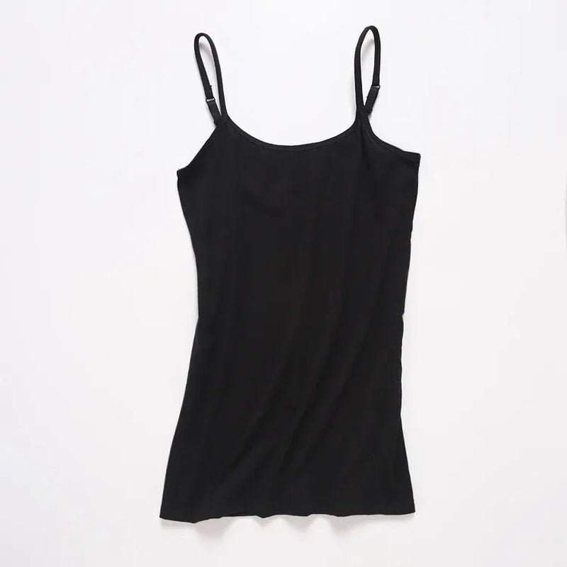 Sexy Camisoles Women Crop Tops Sleeveless Shirt Bralette Tops Solid Color Strap Skinny Vest Female Slimming Tanks Bra Underwear - Kiki of DC Styles Store