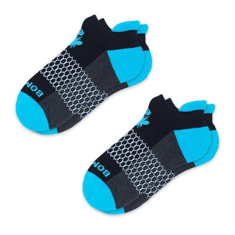 3-5 Pack Bombas Tri-Block Honeycomb Ankle Support Solid Socks for Women, Men / Multi Colors Unisex Running Socks, Seamless Toe, Compression Socks