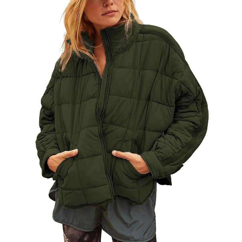 Ommig Women'S Oversized Quilted Lightweight Puffer Jackets Casual Padded Coat with Pockets - Kiki of DC Styles Store