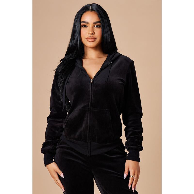 The Original Trendsetter Velour Set - Black