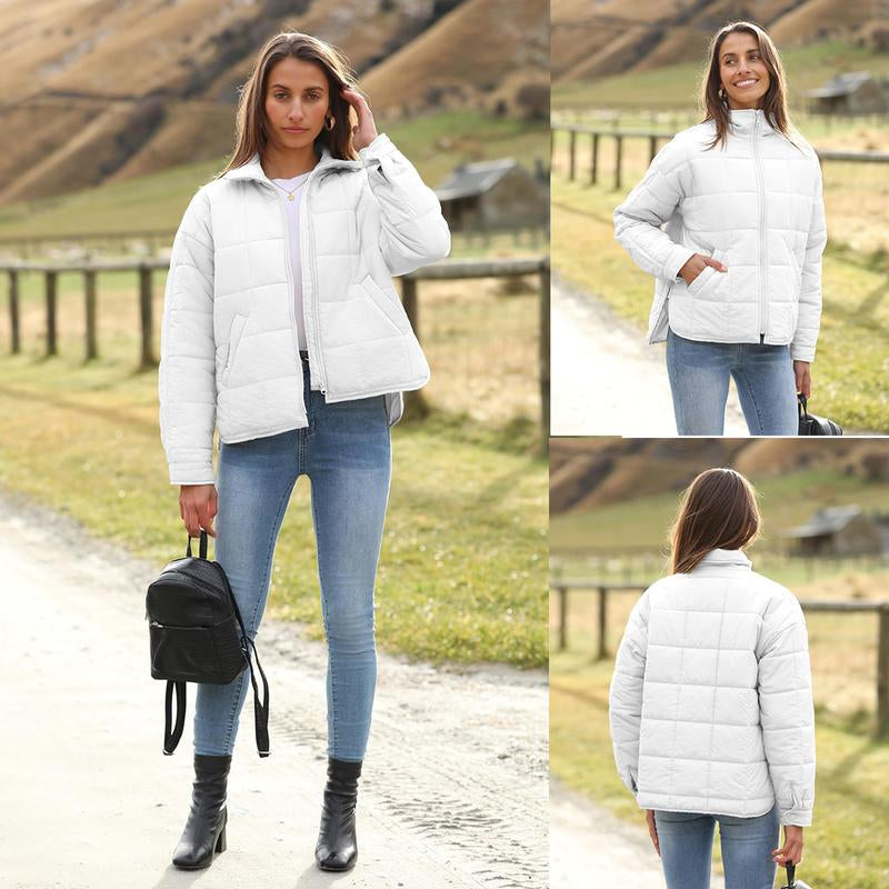 Ommig Women'S Oversized Quilted Lightweight Puffer Jackets Casual Padded Coat with Pockets - Kiki of DC Styles Store