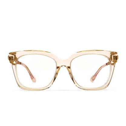 Experience Unmatched Style and Protection with the Bella XS – Blush Crystal & Blue Light Technology Glasses - Kiki of DC Styles Store