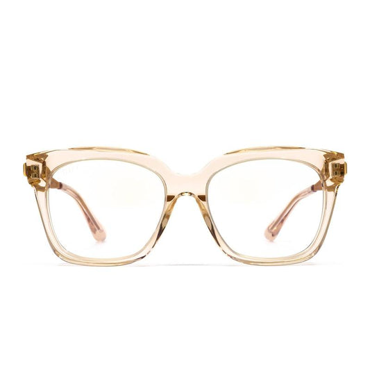 Experience Unmatched Style and Protection with the Bella XS – Blush Crystal & Blue Light Technology Glasses - Kiki of DC Styles Store