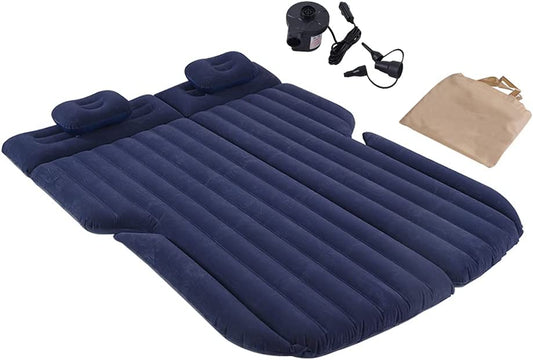 Car Air Mattress, Inflatable Car Mattress for Back Seat, Car Bed with Air Pump, Home Sleeping Pad (SUV Blue) - Kiki of DC Styles Store