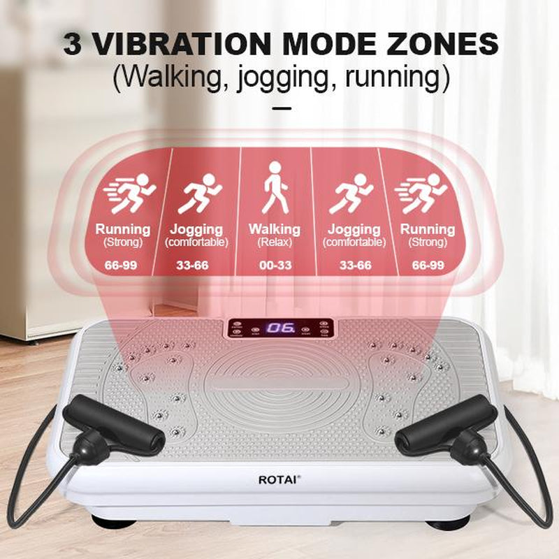 【Tiktokshopbacktoschool】Rotai Vibration Plate Exercise Machine Shake Plate Exercise Machine Full Body Workout Vibration Plate Lymphatic Drainage 1-99 Adjustable Speeds Power for Shaping Wellness Recovery Home Gym Core Strength Relaxation - Kiki of DC Styles Store