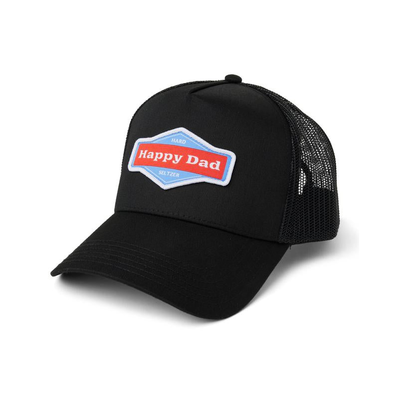 Stylish Black Happy Dad Trucker Hat - Perfect for All Dads! - Kiki of DC Styles Store