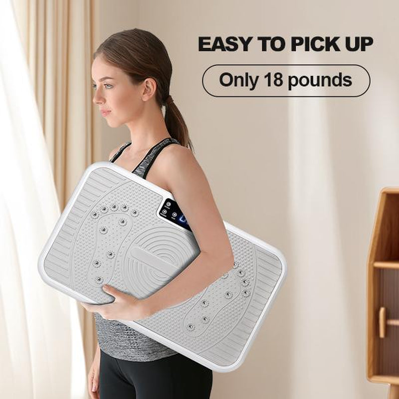 【Tiktokshopbacktoschool】Rotai Vibration Plate Exercise Machine Shake Plate Exercise Machine Full Body Workout Vibration Plate Lymphatic Drainage 1-99 Adjustable Speeds Power for Shaping Wellness Recovery Home Gym Core Strength Relaxation - Kiki of DC Styles Store