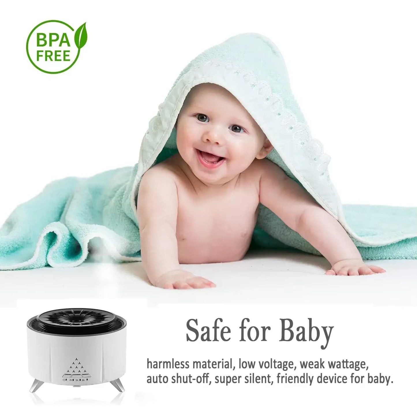 Diffusers for Essential Oils Large Room Cool-Looking Jellyfish Mist 350Ml Aromatherapy Diffuser for Home Bedroom Dropshipping - Kiki of DC Styles Store