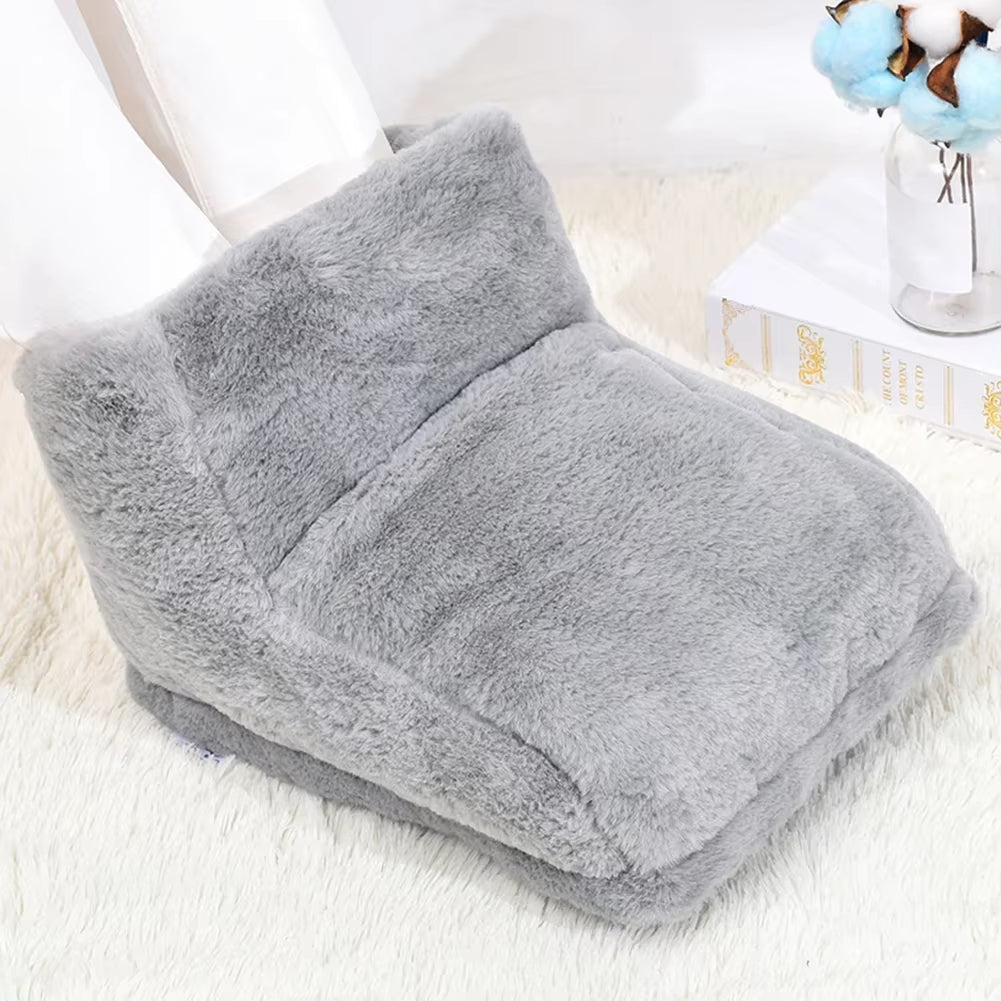 USB Electric Heater Foot Warmer Heated Comfort Fleece Suede Cushion Couple Warm Foot Cover Feet Heating Pads for Home Sleeping - Kiki of DC Styles Store