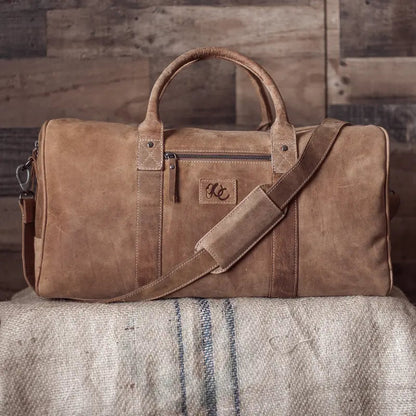 Luxury Leather Weekend Bag - Your Stylish Companion for Every Adventure Auto DS