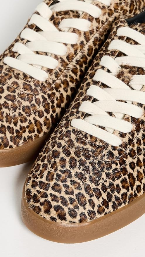 Tory Burch Women's Phoenix Leather Sneakers - Green Blanc & Leopard Multi & White Perfect Black Kiki of DC Styles Store