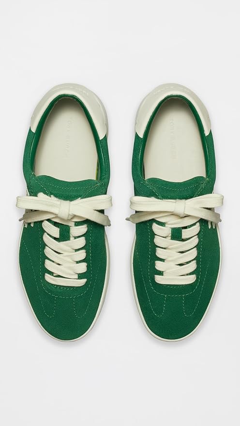 Tory Burch Women's Phoenix Leather Sneakers - Green Blanc & Leopard Multi & White Perfect Black Kiki of DC Styles Store